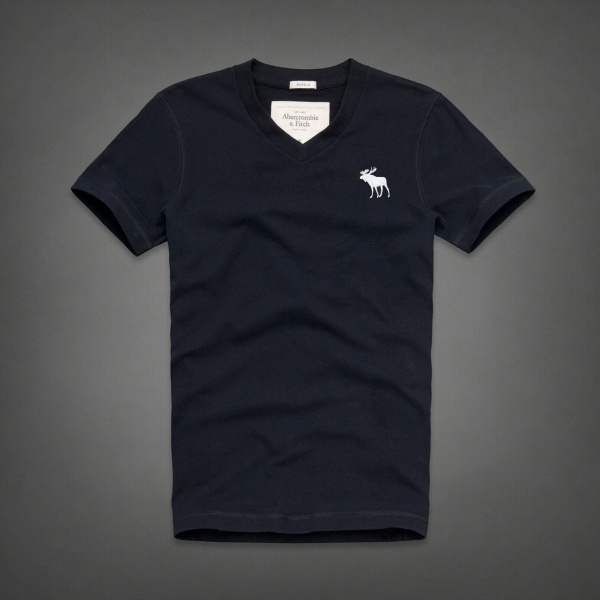 Abercrombie Fitch Hombres cuello en V Corto Remera AF5594